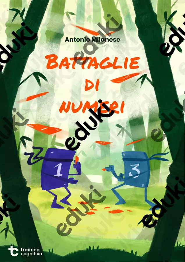 Battaglie di numeri: giochi per i fatti aritmetici Esercizi - Battaglie di numeri: giochi per i fatti aritmetici - Training Cognitivo - Pagina di copertina