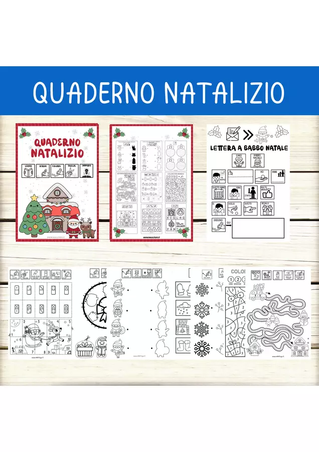 Quaderno operativo di Natale Esercizi - Quaderno operativo di Natale - Nikki_Giochi - Pagina di copertina