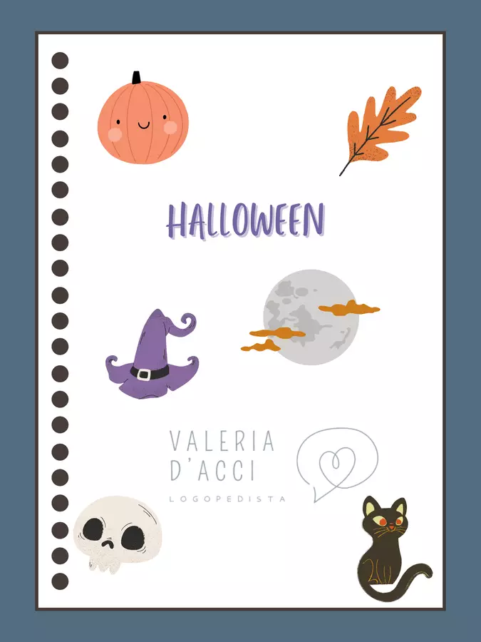 Halloween: corretto o scherzetto? Esercizi - Halloween: corretto o scherzetto? - Logopedista Valeria D'Acci - Pagina di copertina