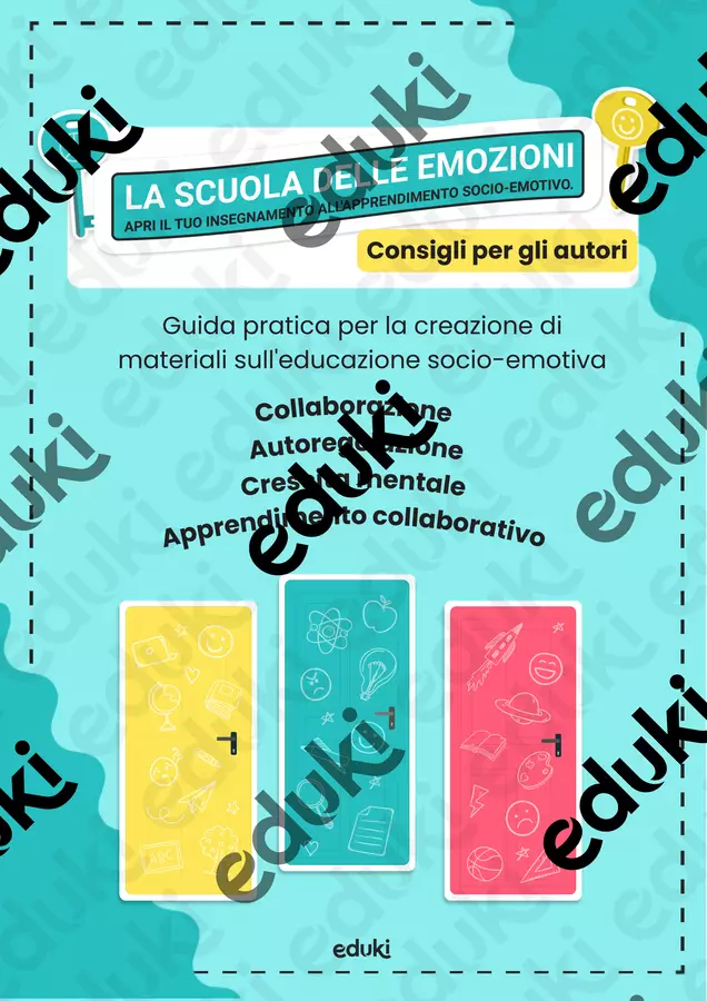 La Scuola delle Emozioni - Consigli per gli Autori Esercizi - La Scuola delle Emozioni - Consigli per gli Autori - eduki_italia - Pagina di copertina