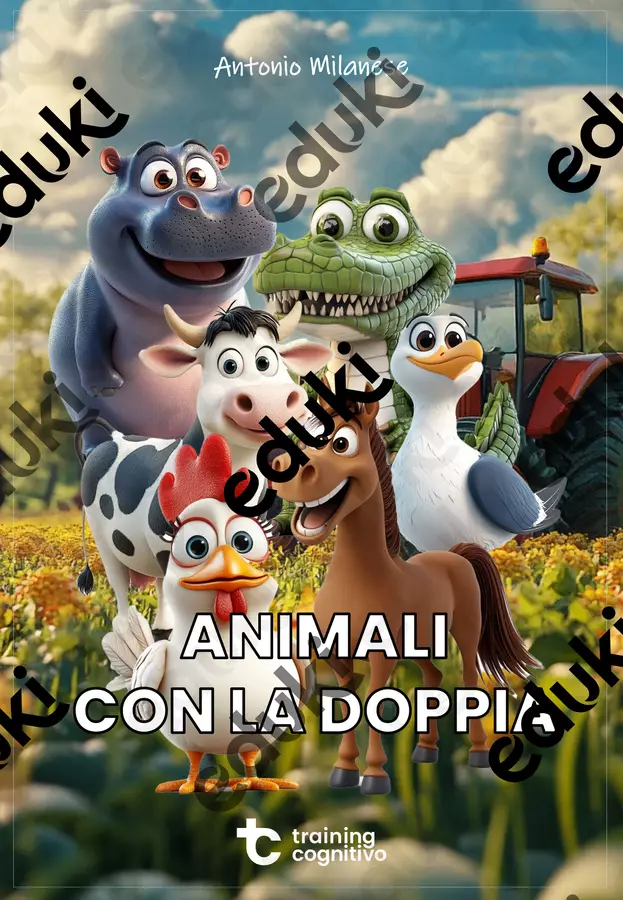 Training Cognitivo - Animali con la doppia Esercizi - Training Cognitivo - Animali con la doppia - Training Cognitivo - Pagina di copertina