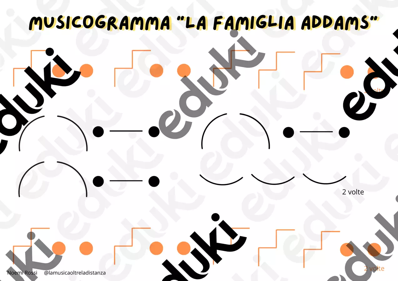 Musicogramma "La famiglia Addams" Giochi - Musicogramma "La famiglia Addams" - lamusicaoltreladistanza - Pagina di copertina