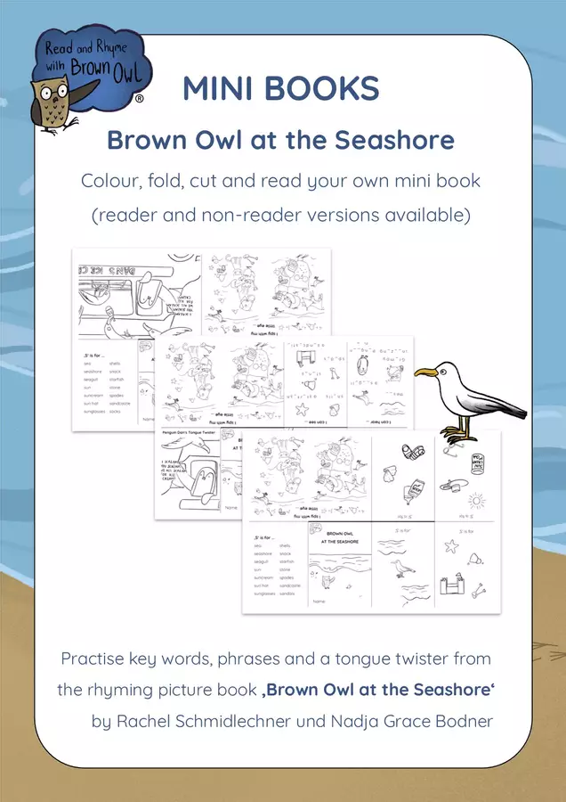 Brown Owl At the seashore - MINI BOOKS Esercizi - Brown Owl At the seashore - MINI BOOKS - Read and Rhyme with Brown Owl - Pagina di copertina