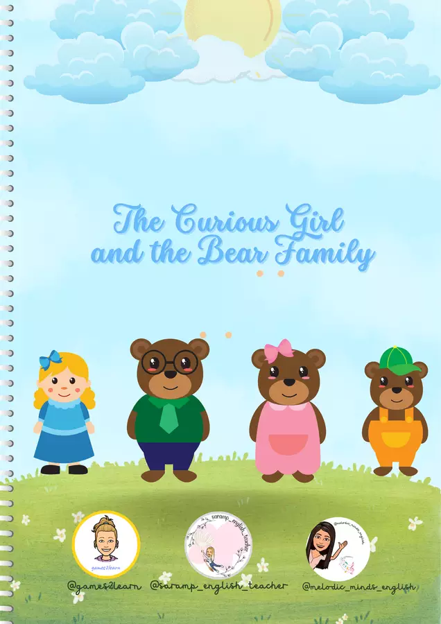 The Curious Girl & the Bear Family Esercizi - The Curious Girl & the Bear Family - games2learn - Materiali e giochi per l'autunno, Halloween e Natale - Pagina di copertina