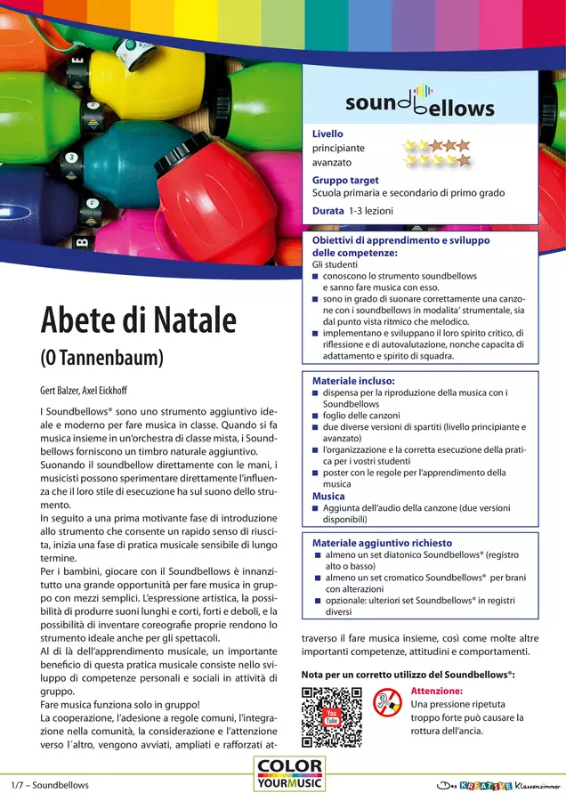 Abete di Natale (O Tannenbaum) - Accompagnamento con Soundbellows Audio - Abete di Natale (O Tannenbaum) - Accompagnamento con Soundbellows - Das kreative Klassenzimmer (La classe creativa) - Pagina di copertina