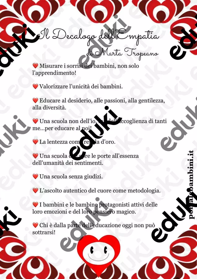 Decálogo Empatía Pedagogista del ❤️ Marta Tropeano Poster - Decálogo Empatía Pedagogista del ❤️ Marta Tropeano - Marta Tropeano - Pagina di copertina