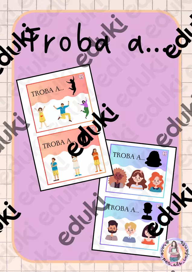 Troba a chi appartiene l'ombra Flashcard - Troba a chi appartiene l'ombra - RACO_PER_ALS_INFANTS - Pagina di copertina