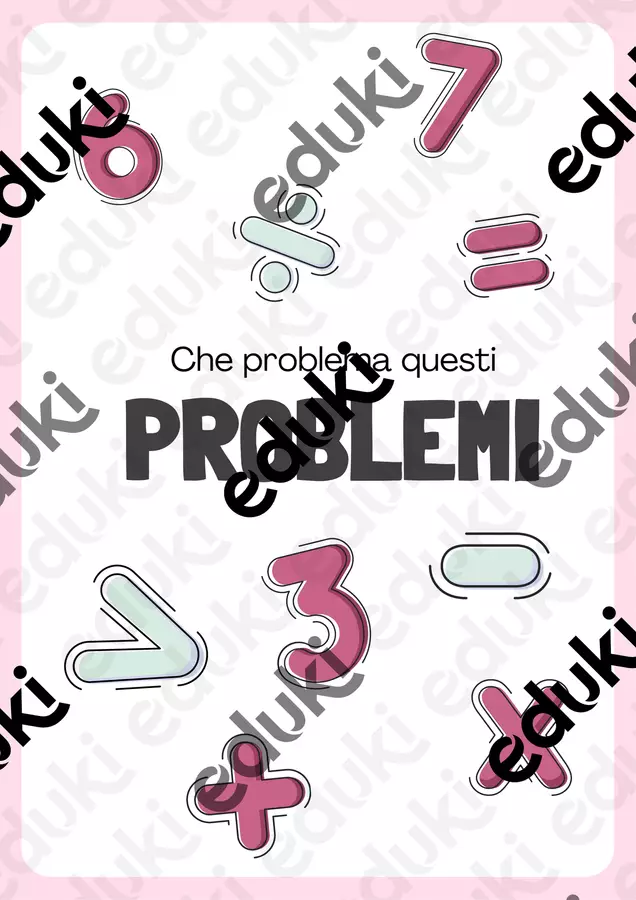 STRUMENTO COMPENSATIVO - SVOLGERE I PROBLEMI Esercizi - STRUMENTO COMPENSATIVO - SVOLGERE I PROBLEMI - Maestra Luna - Pagina di copertina