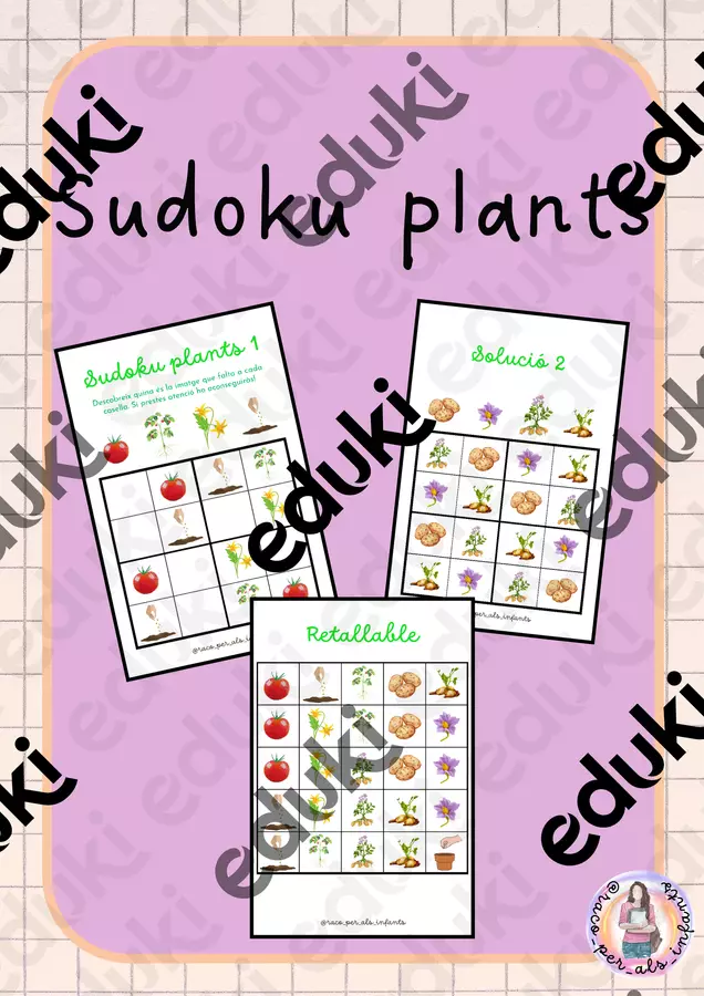 Sudoku plants Materiale di supporto/inclusione - Sudoku plants - RACO_PER_ALS_INFANTS - Pagina di copertina