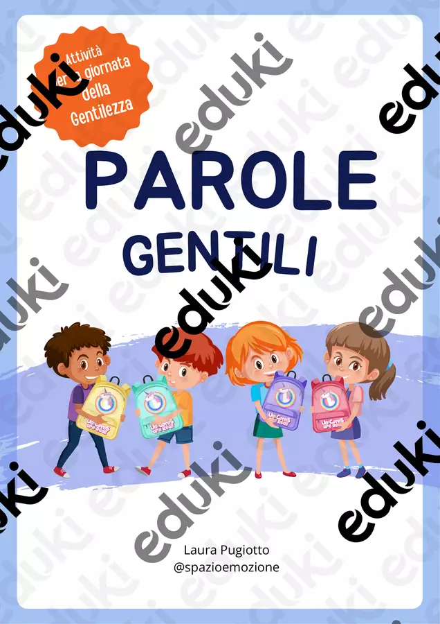 Scheda Attività: Parole Gentili Programmi scolastici / Materiali per docenti - Scheda Attività: Parole Gentili - spazioemozione - Pagina di copertina