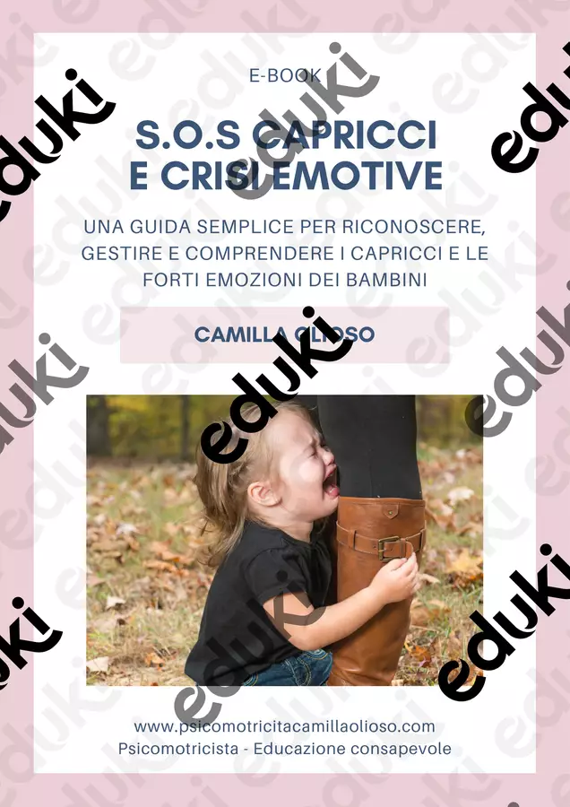 SOS CAPRICCI Altro tipo di materiale - SOS CAPRICCI - Psicomotricità Camilla Olioso - Pagina di copertina