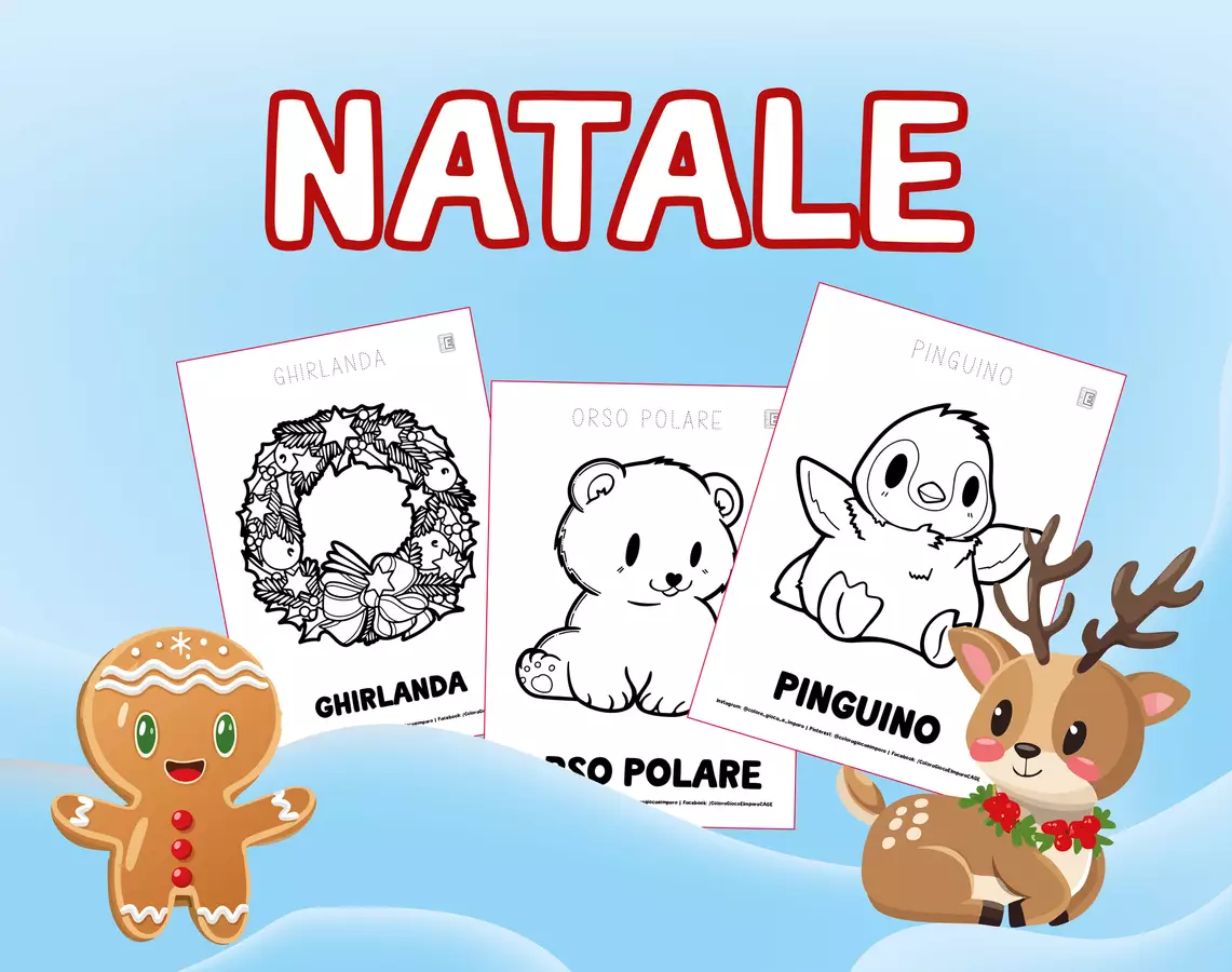NATALE - Disegni da colorare - Colora Gioca e Impara Materiale per pittura e bricolage - NATALE - Disegni da colorare - Colora Gioca e Impara - Colora Gioca E Impara - Pagina di copertina