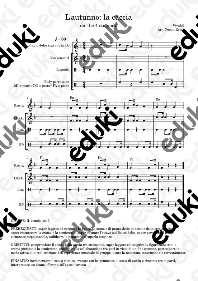 Esercitazione prova pratica-concorso scuola: Vivaldi Esercizi - Esercitazione prova pratica-concorso scuola: Vivaldi - lamusicaoltreladistanza - Pagina di copertina