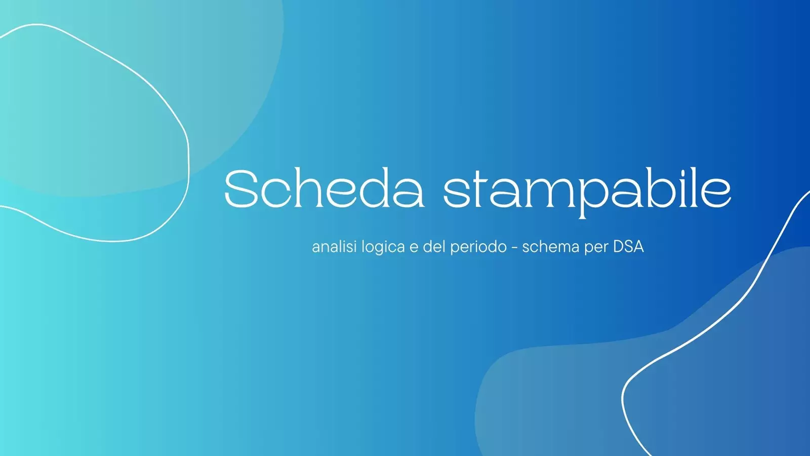 Schemi per analisi logica e del periodo Materiale di supporto/inclusione - Schemi per analisi logica e del periodo - UnaProf.diLettereDigitale - Pagina di copertina