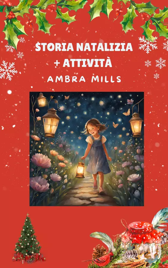 Storia di Natale + attività Testo - Storia di Natale + attività - Ambra Mills - Pagina di copertina