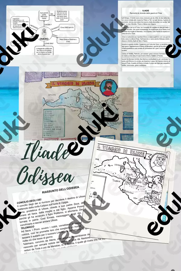 Iliade ed Odissea Schede informative - Iliade ed Odissea - maestra Simo-Taf - Pagina di copertina