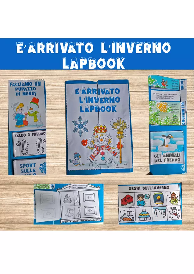 ❄️ Lapbook “È arrivato l’inverno” Esercizi - ❄️ Lapbook “È arrivato l’inverno” - Nikki_Giochi - Pagina di copertina