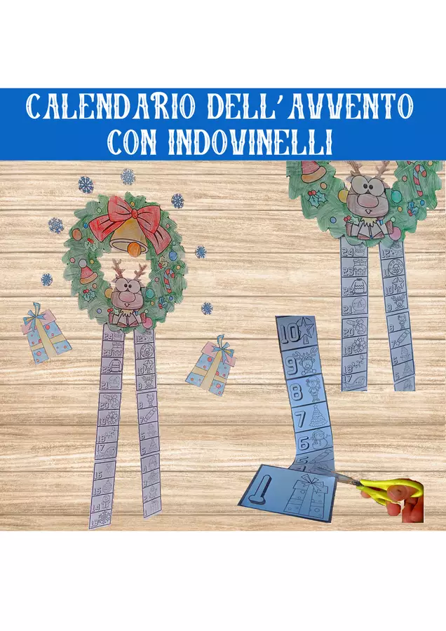 🎁 Calendario dell’Avvento a forma di Ghirlanda Materiale di supporto/inclusione - 🎁 Calendario dell’Avvento a forma di Ghirlanda - Nikki_Giochi - Pagina di copertina