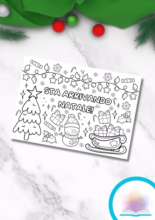 Poster collaborativo Natale Altro tipo di materiale - Poster collaborativo Natale - MilleLibriPerBambini - Pagina di copertina