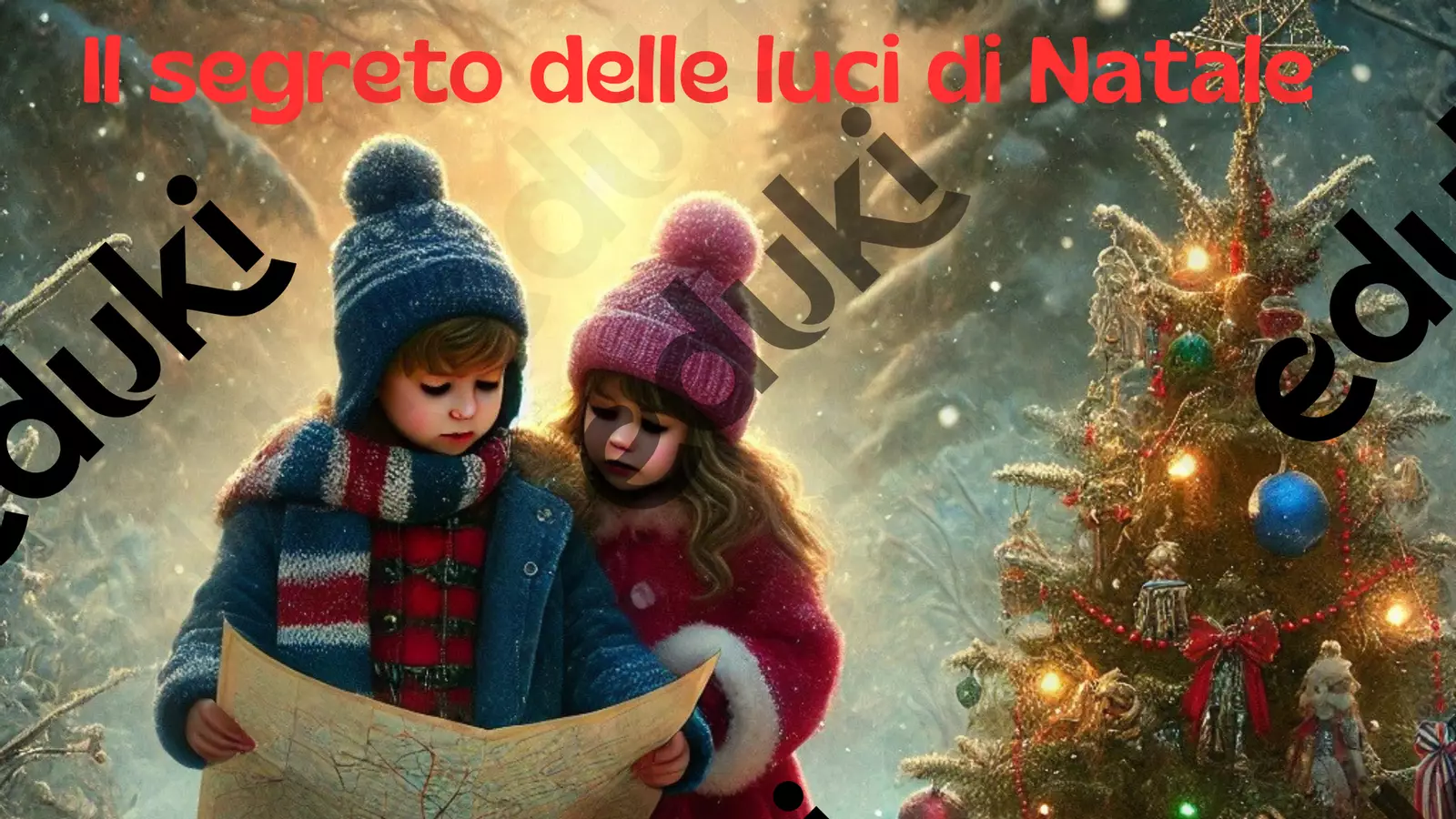 Il segreto delle luci di Natale Presentazioni / Lavagne - Il segreto delle luci di Natale - Maestra_Giorgia - Pagina di copertina