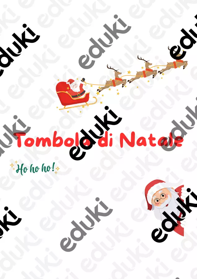Tombola di Natale Giochi - Tombola di Natale - Manuela Gazzola - Pagina di copertina