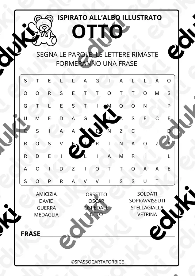 CRUCIPUZZLE - ISPIRATO ALL' ALBO ILLUSTRATO OTTO Giochi - CRUCIPUZZLE - ISPIRATO ALL' ALBO ILLUSTRATO OTTO - Spassocartaforbice - Pagina di copertina