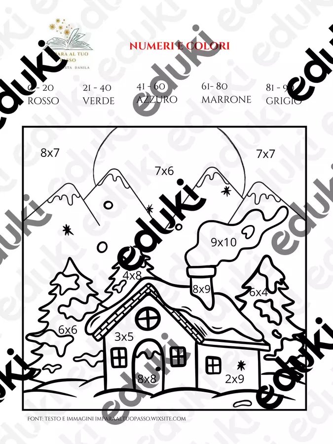 Tabelline invernali Esercizi - Tabelline invernali - Impara al tuo passo - Pagina di copertina