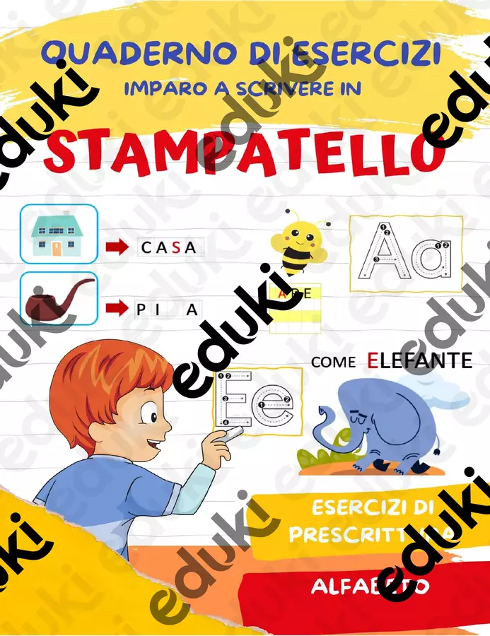 Quaderno per imparare lo Stampatello (Libro in formato PDF) Materiale di supporto/inclusione - Quaderno per imparare lo Stampatello (Libro in formato PDF) - SostegnO 2.0 - Pagina di copertina
