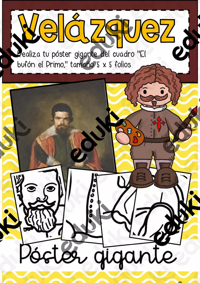 Velázquez: Poster collaborativo "Il Buffone Don Juan de Austria" Esercizi - Velázquez: Poster collaborativo "Il Buffone Don Juan de Austria" - Goproferecursos - Pagina di copertina