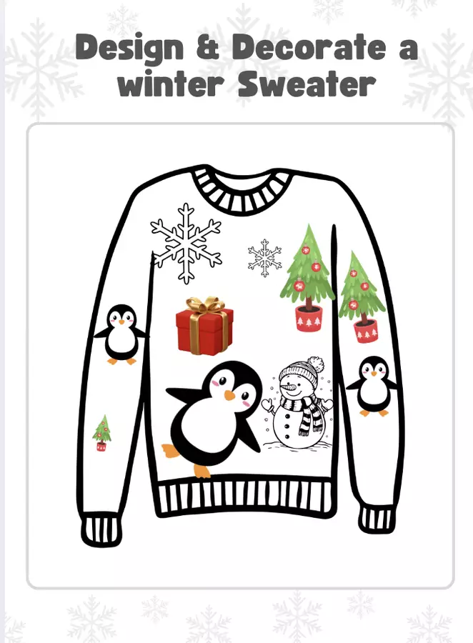 Decora il Maglione: lancia i dadi e divertiti in inglese Giochi - Decora il Maglione: lancia i dadi e divertiti in inglese - Edu-Mi - Pagina di copertina