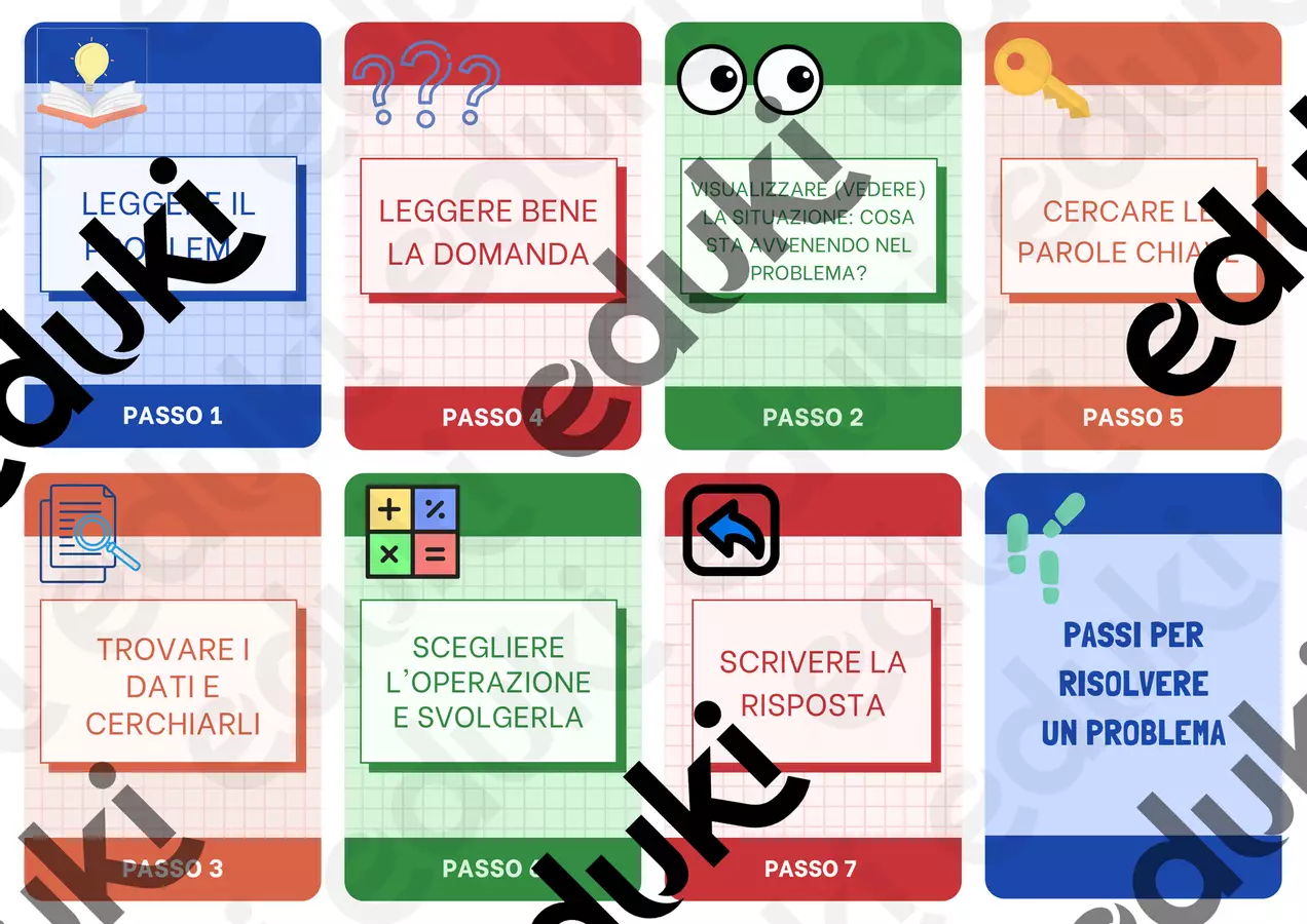 FLASHCARD problemi aritmetici Flashcard - FLASHCARD problemi aritmetici - FiorireImparando_PsyLucia - Pagina di copertina