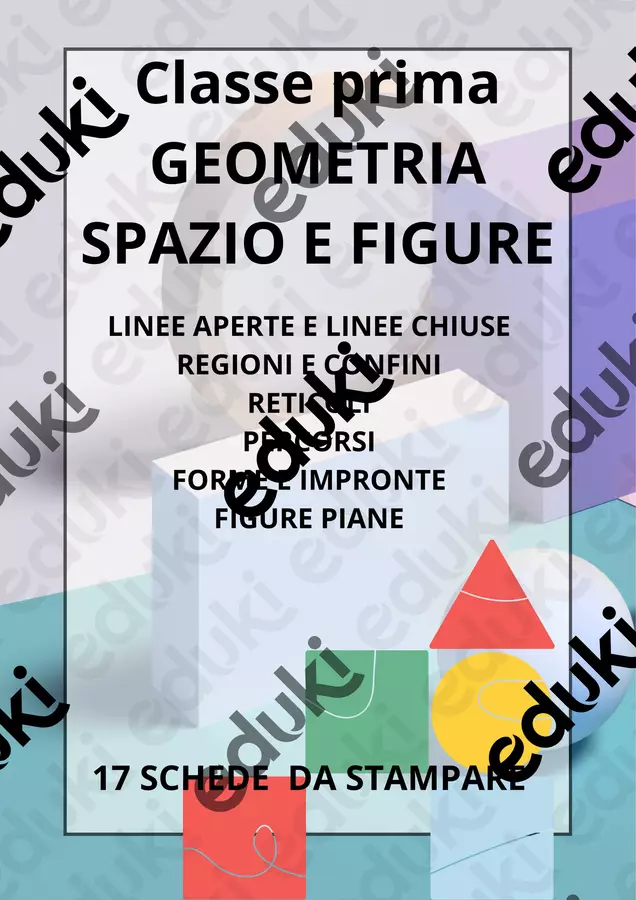 MATEMATICA GEOMETRIA CLASSE PRIMA Esercizi - MATEMATICA GEOMETRIA CLASSE PRIMA - Spassocartaforbice - Pagina di copertina