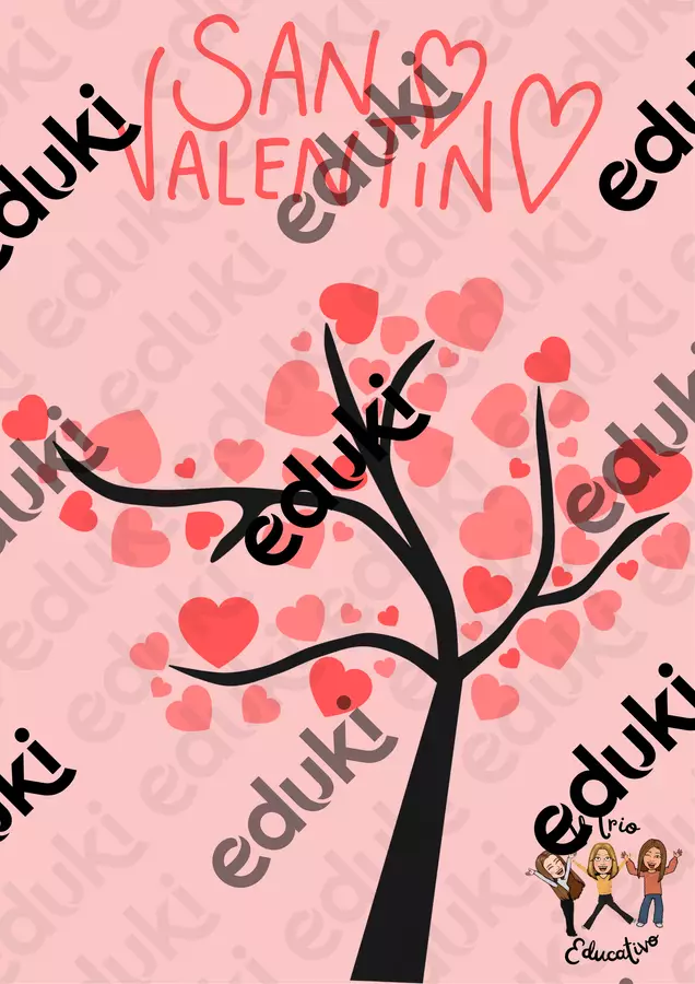 Attività Didattiche: San Valentino Materiale per pittura e bricolage - Attività Didattiche: San Valentino - TrioEducativo - Pagina di copertina