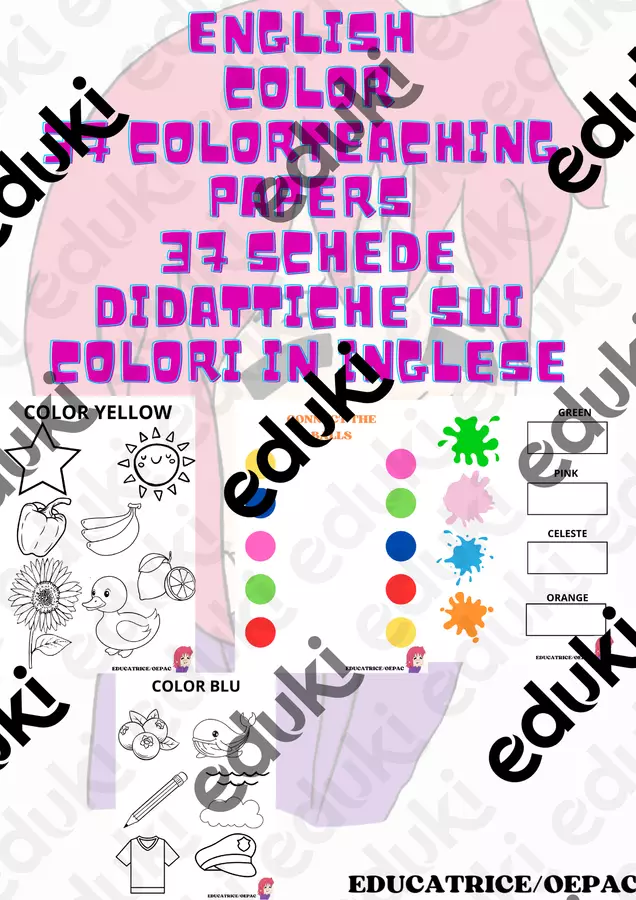 ENGLISH COLOR Esercizi - ENGLISH COLOR - educatrice_oepac - Pagina di copertina
