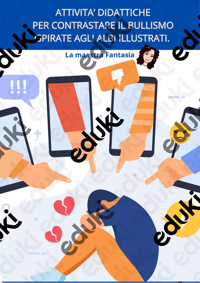 _ATTIVITA’ DIDATTICHE PER CONTRASTARE IL BULLISMO CON GLI ALBI CLASSE PRIMA Esercizi - _ATTIVITA’ DIDATTICHE PER CONTRASTARE IL BULLISMO CON GLI ALBI CLASSE PRIMA - La maestra Fantasia - Pagina di copertina