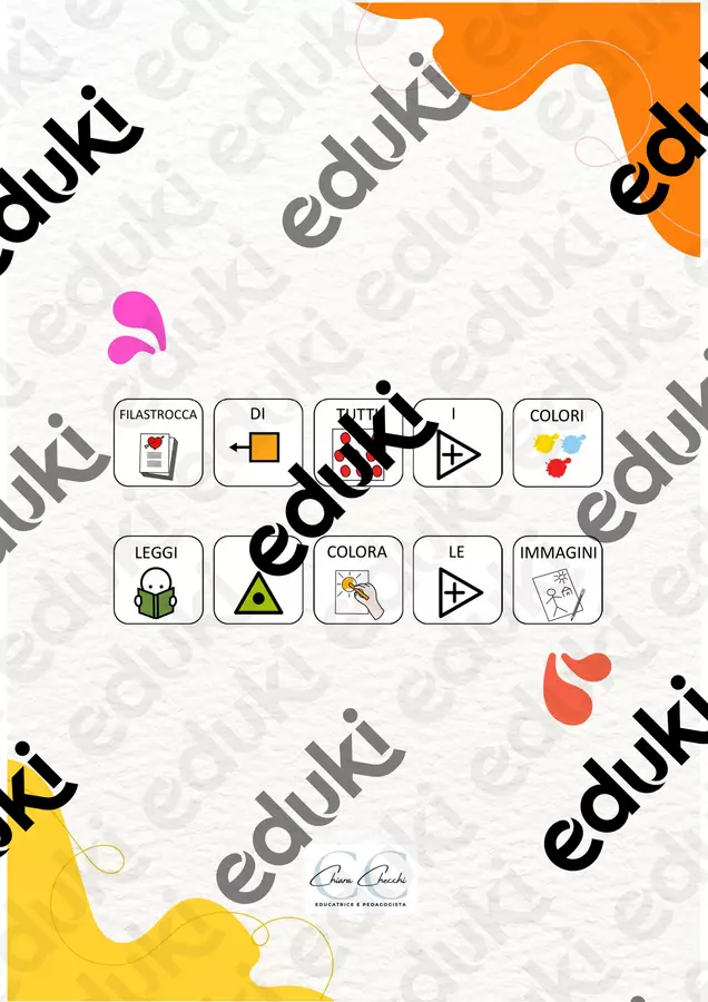 FILASTROCCA DI TUTTI I COLORI in CAA Materiale di supporto/inclusione - FILASTROCCA DI TUTTI I COLORI in CAA - educativamente_chiara - Pagina di copertina