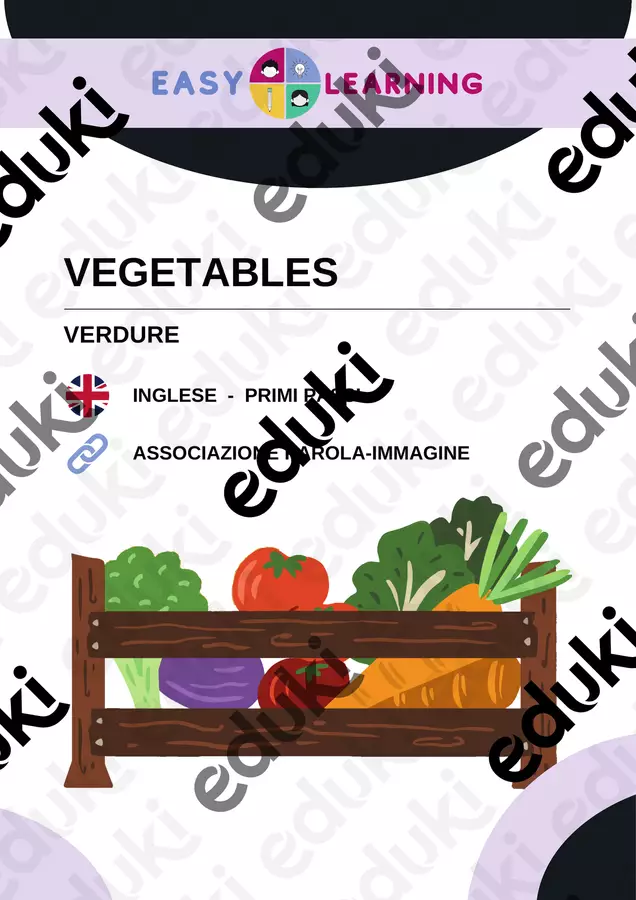 Indovina le Verdure - Guess the Vegetables/Inglese Beginner Esercizi - Indovina le Verdure - Guess the Vegetables/Inglese Beginner - Easy Learning Academy - Pagina di copertina