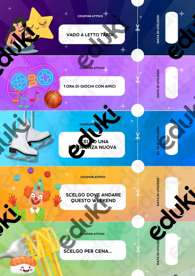 Coupon educativi motivazionali: educazione positiva Giochi - Coupon educativi motivazionali: educazione positiva - Alessandra Scalas - Pagina di copertina