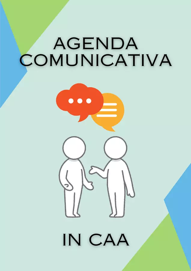 AGENDA COMUNICATIVA in CAA Materiale di supporto/inclusione - AGENDA COMUNICATIVA in CAA - educativamente_chiara - Pagina di copertina