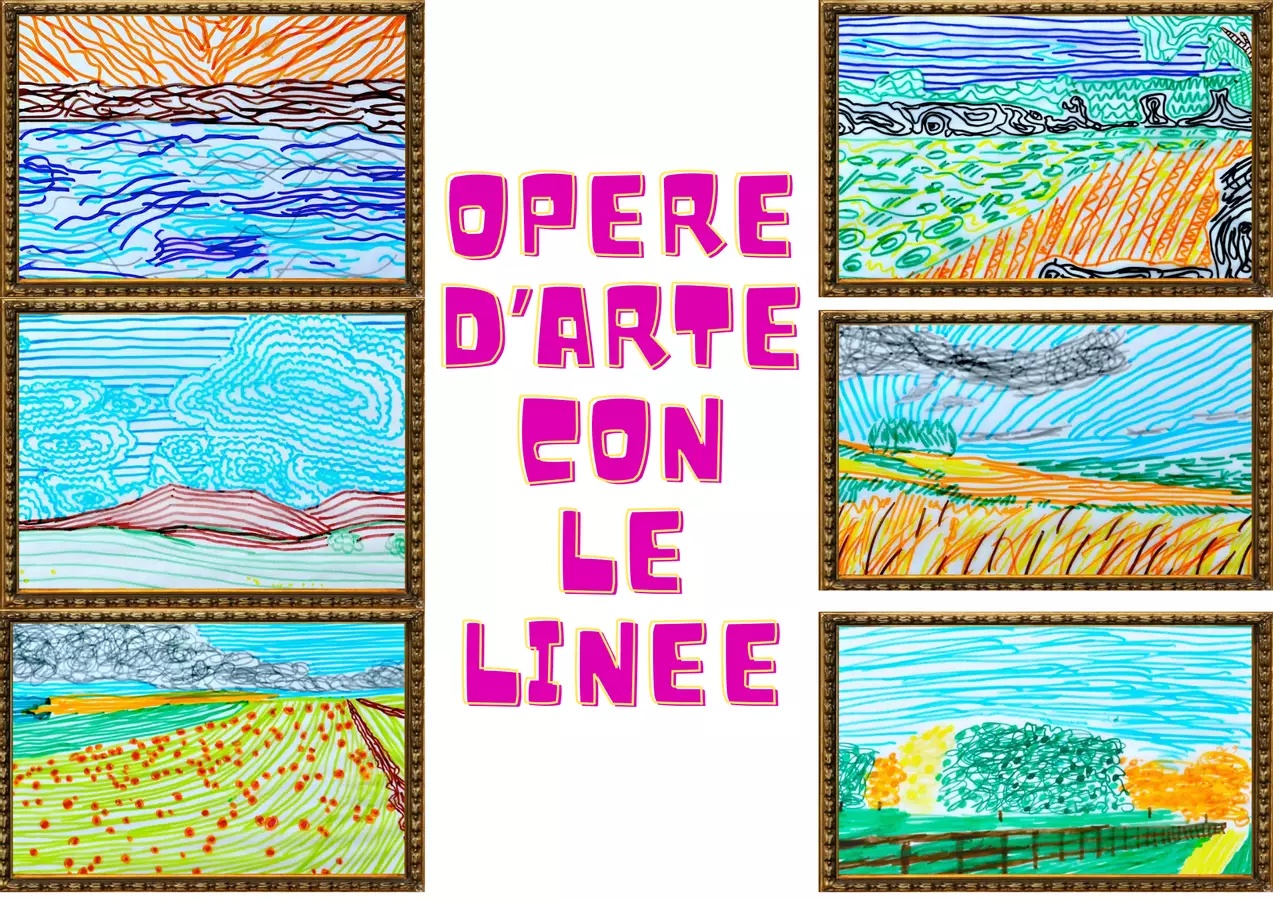 Opere d'arte con le linee Esperimenti - Opere d'arte con le linee - mammaestraatempopieno - Pagina di copertina