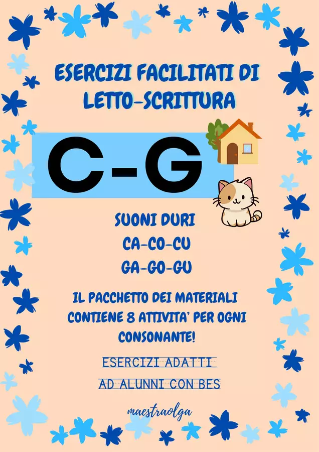 CA-CO-CU-GA-GO-GU - Esercizi facilitati Esercizi - CA-CO-CU-GA-GO-GU - Esercizi facilitati - maestraolga88 - Pagina di copertina