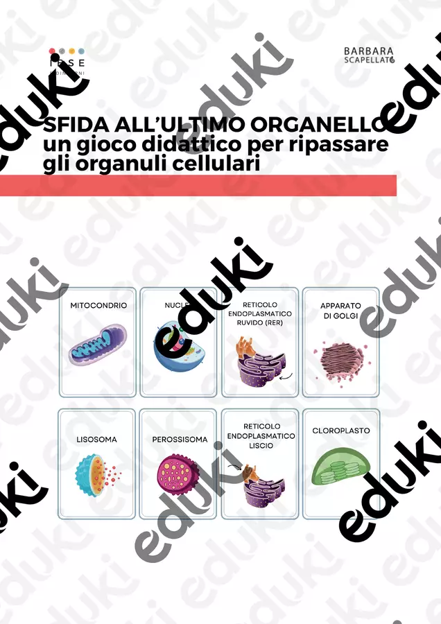 Gioco didattico: Sfida all'ultimo organello! Flashcard - Gioco didattico: Sfida all'ultimo organello! - Barbara Scapellato - IBSE e dintorni - Pagina di copertina