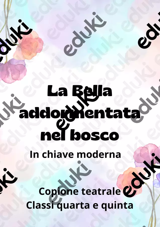 Copione "La bella addormentata nel bosco" in chiave moderna Esperimenti - Copione "La bella addormentata nel bosco" in chiave moderna - La Tata dei libri - Pagina di copertina