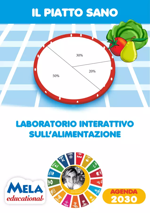 Il piatto sano - schede con canzone - SCARICA GRATIS Schede informative - Il piatto sano - schede con canzone - SCARICA GRATIS - Mela educational - Pagina di copertina