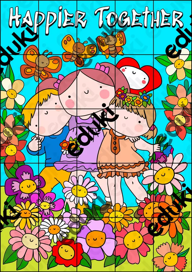Giornata della Felicità (20 marzo) - Poster collaborativo Materiale di supporto/inclusione - Giornata della Felicità (20 marzo) - Poster collaborativo - Cuorfolletto Creative Shop - Pagina di copertina
