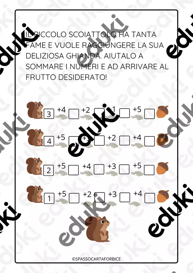CLASSE PRIMA - ADDIZIONI MATEMATICA Esercizi - CLASSE PRIMA - ADDIZIONI MATEMATICA - Spassocartaforbice - Pagina di copertina