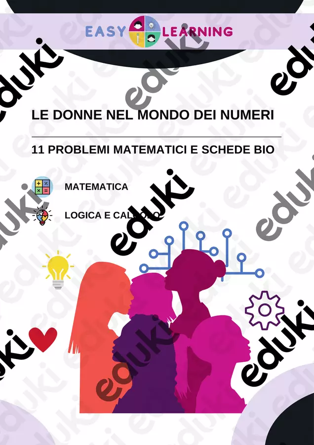 La Festa delle Donne e i Numeri - 8 Marzo e Matematica Esercizi - La Festa delle Donne e i Numeri - 8 Marzo e Matematica - Easy Learning Academy - Pagina di copertina