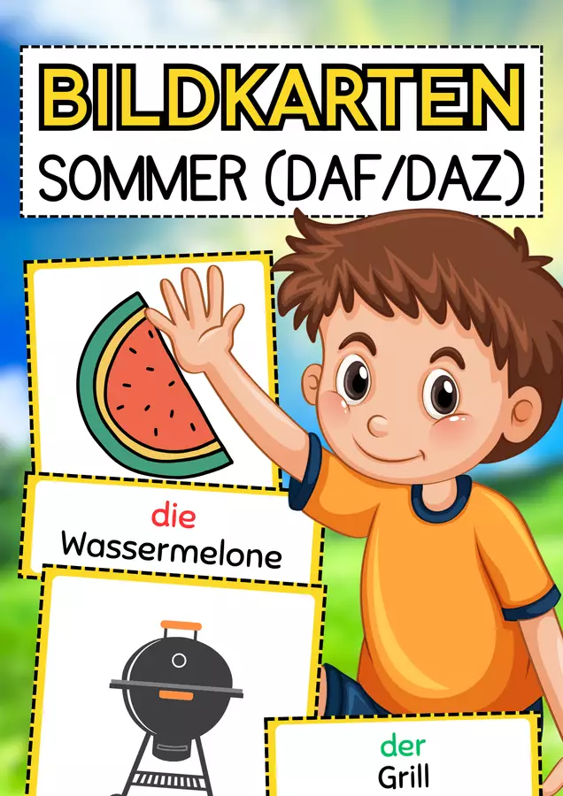 SOMMER Bild- und Wortkarten (DaF/DaZ) Bildkarten - SOMMER Bild- und Wortkarten (DaF/DaZ) - kreativeköpfe - Deckblatt