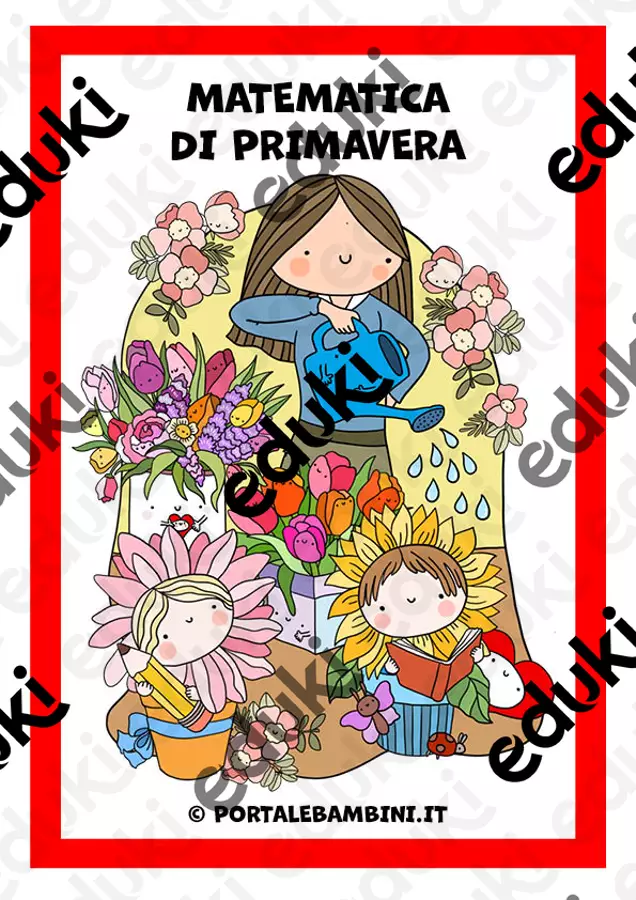 Matematica di Primavera (classe prima e seconda) Esercizi - Matematica di Primavera (classe prima e seconda) - Cuorfolletto Creative Shop - Pagina di copertina