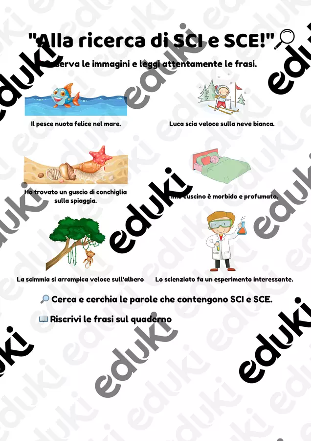 Alla scoperta di SCI e SCE! Esercizi - Alla scoperta di SCI e SCE! - Maestra_Anto - Pagina di copertina
